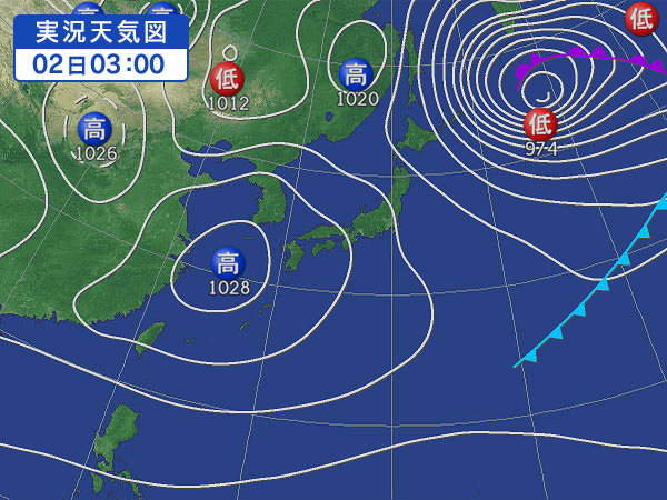天気図・台風情報＆お知らせ！