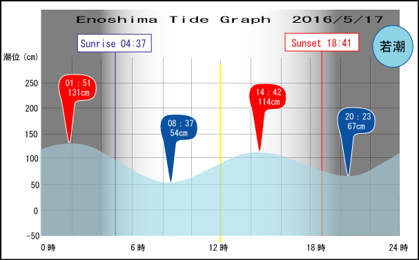Jerry　の　Tide gragh Enoshima　