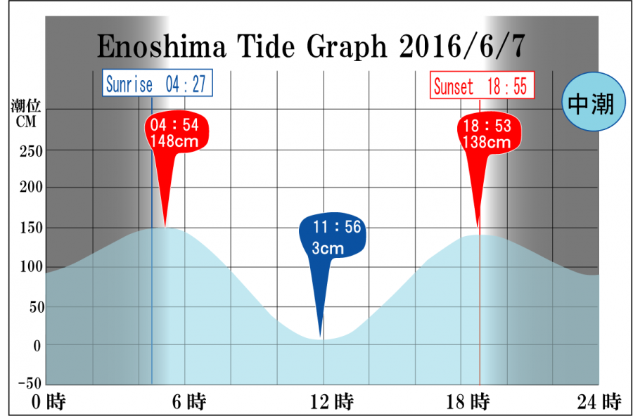 Jerry　の　Tide gragh Enoshima　