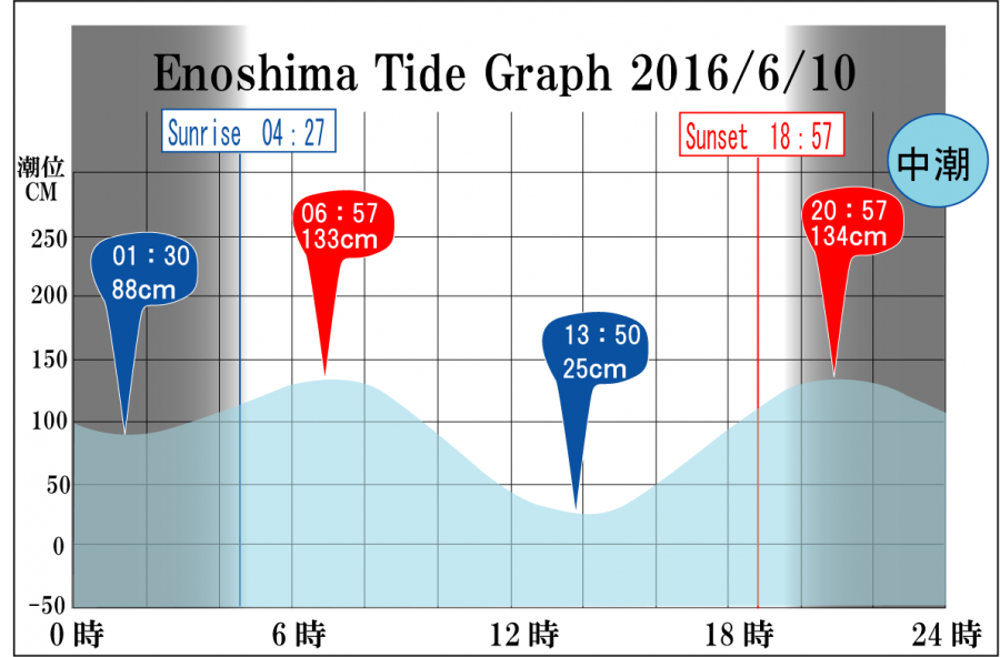Jerry　の　Tide gragh Enoshima　