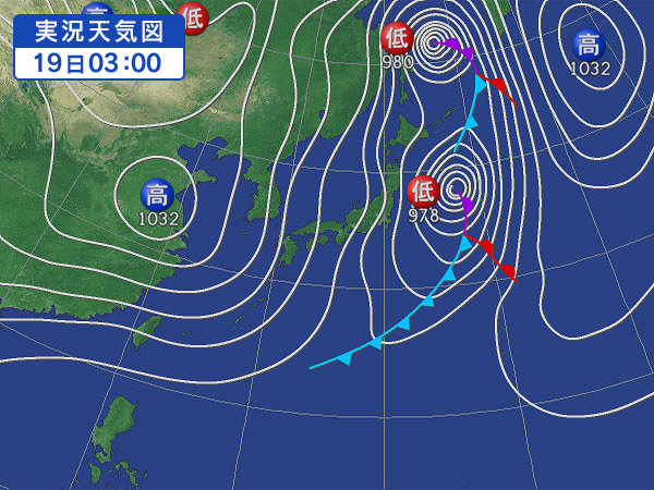 天気図・台風情報＆お知らせ！