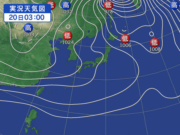 天気図・台風情報＆お知らせ！