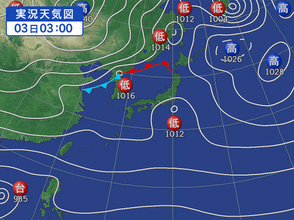 天気図・台風情報＆お知らせ！