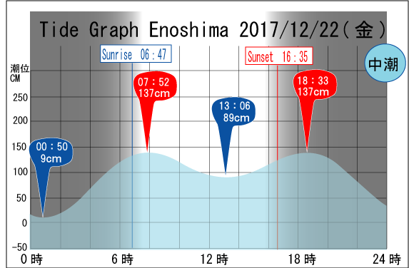 Jerry　の　Tide gragh Enoshima　