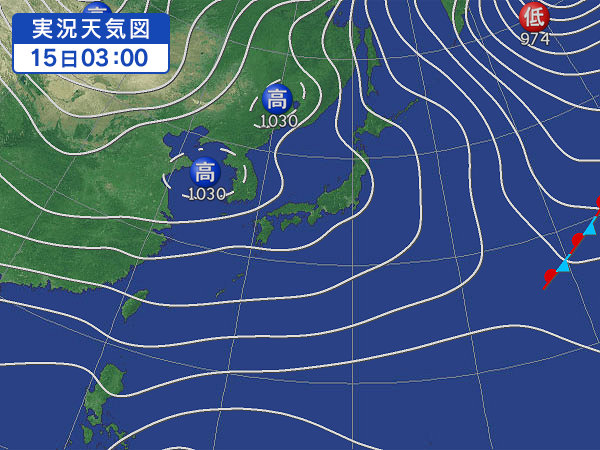 天気図・台風情報＆お知らせ！