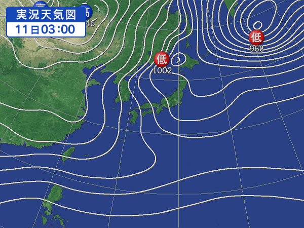 天気図・台風情報＆お知らせ！