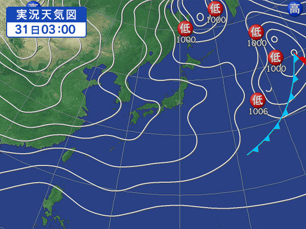 天気図・台風情報＆お知らせ！