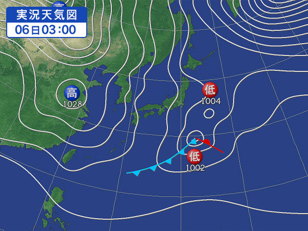 天気図・台風情報＆お知らせ！