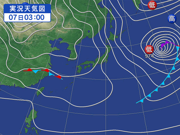 天気図・台風情報＆お知らせ！