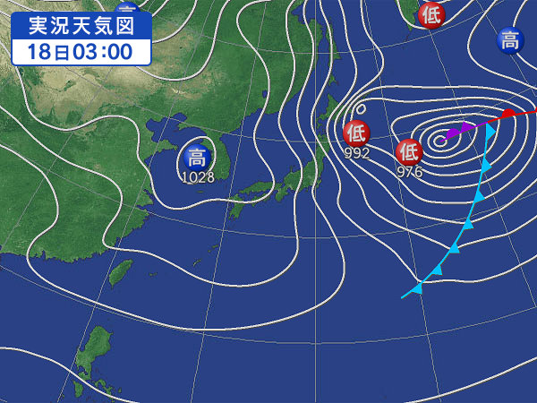 天気図・台風情報＆お知らせ！