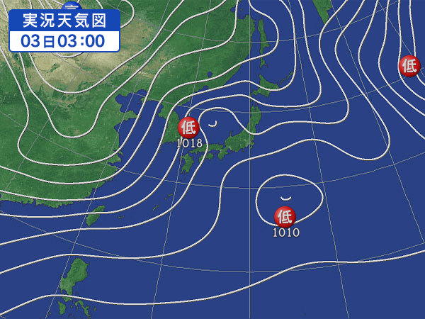 天気図・台風情報＆お知らせ！