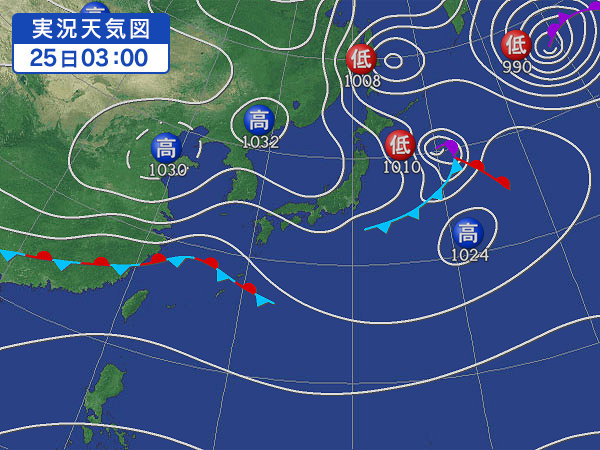 天気図・台風情報＆お知らせ！