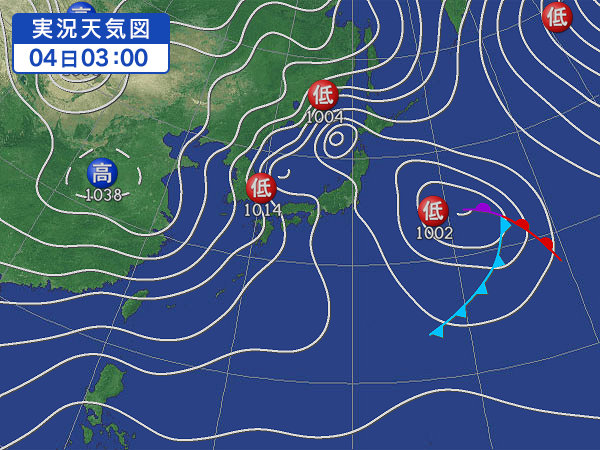 天気図・台風情報＆お知らせ！