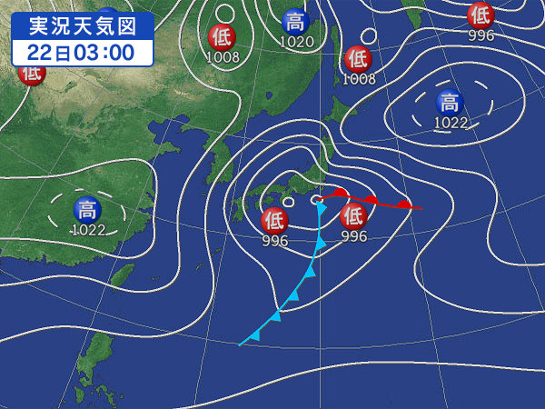 天気図・台風情報＆お知らせ！