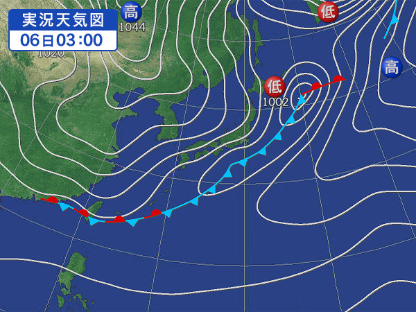 天気図・台風情報＆お知らせ！