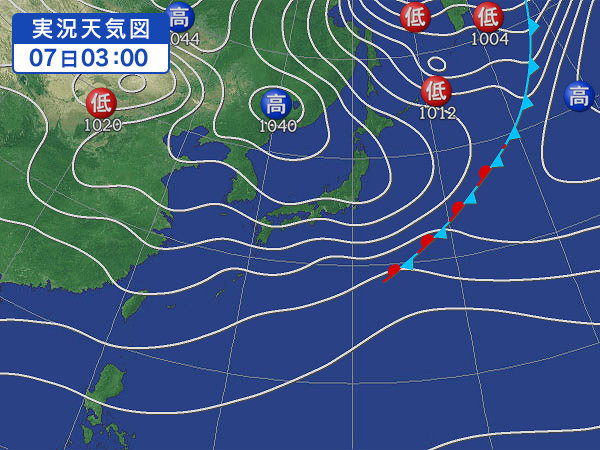 天気図・台風情報＆お知らせ！