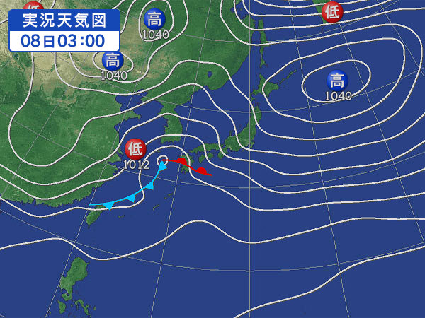 天気図・台風情報＆お知らせ！