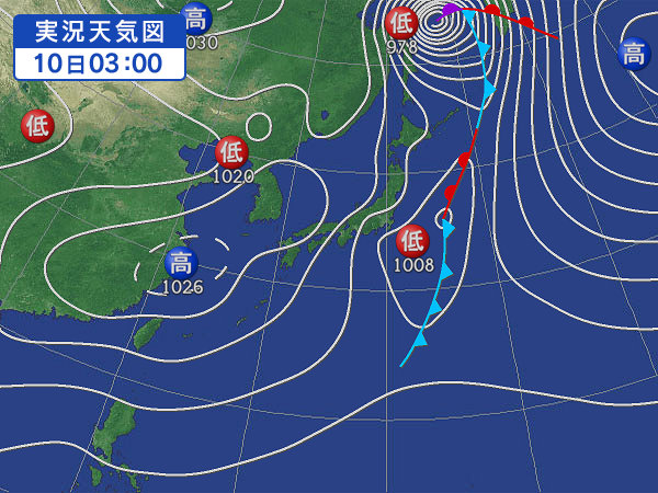 天気図・台風情報＆お知らせ！