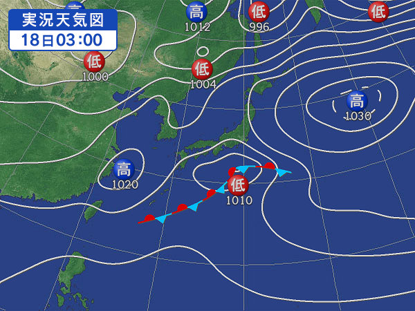 天気図・台風情報＆お知らせ！