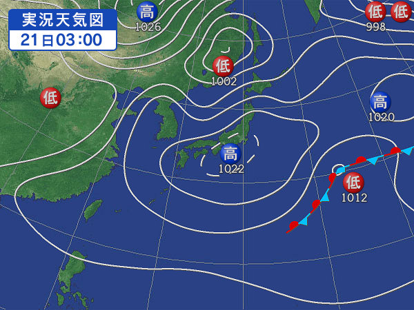 天気図・台風情報＆お知らせ！