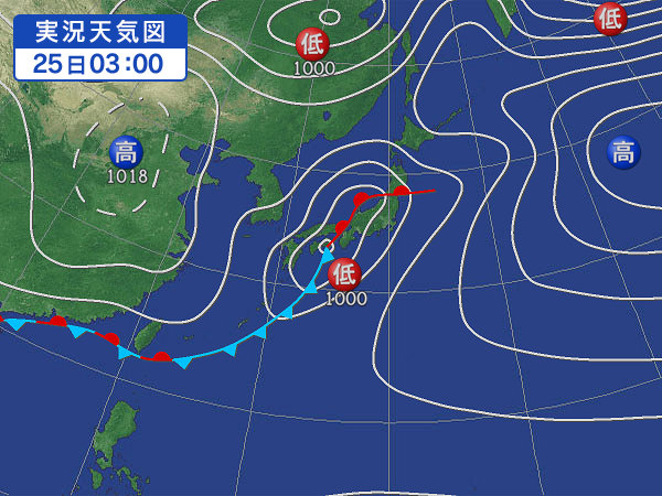 天気図・台風情報＆お知らせ！