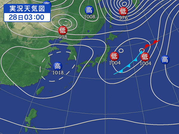 天気図・台風情報＆お知らせ！