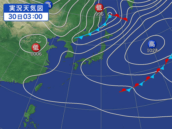 天気図・台風情報＆お知らせ！