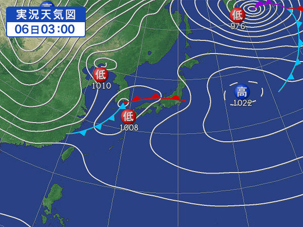 天気図・台風情報＆お知らせ！