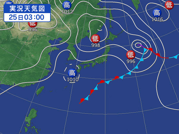 天気図・台風情報＆お知らせ！