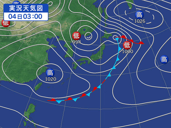 天気図・台風情報＆お知らせ！