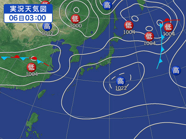天気図・台風情報＆お知らせ！