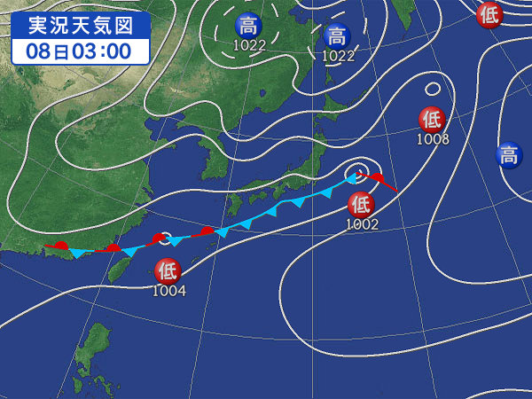 天気図・台風情報＆お知らせ！