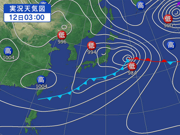 天気図・台風情報＆お知らせ！