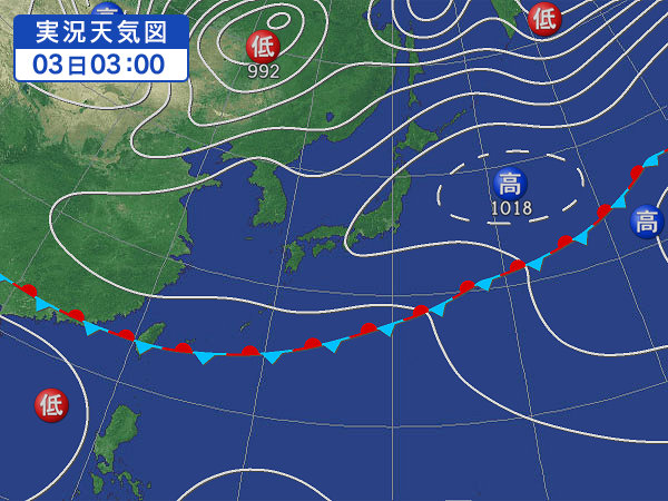天気図・台風情報＆お知らせ！