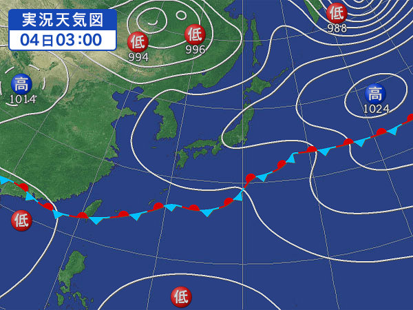 天気図・台風情報＆お知らせ！