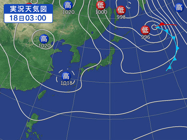 天気図・台風情報＆お知らせ！