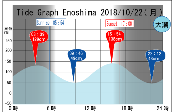 Jerry　の　Tide gragh Enoshima　