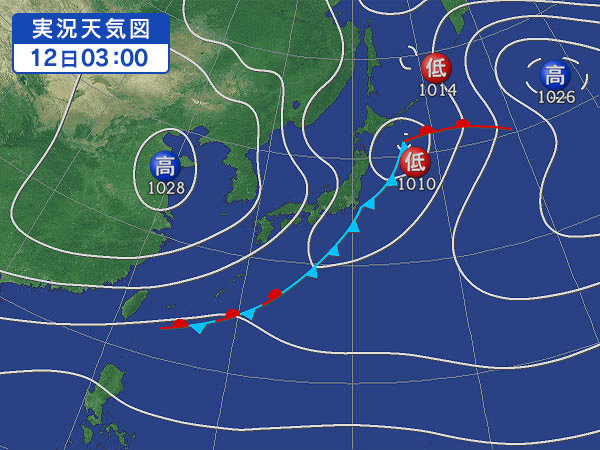 天気図・台風情報＆お知らせ！