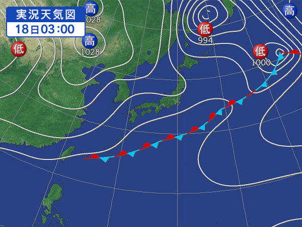 天気図・台風情報＆お知らせ！