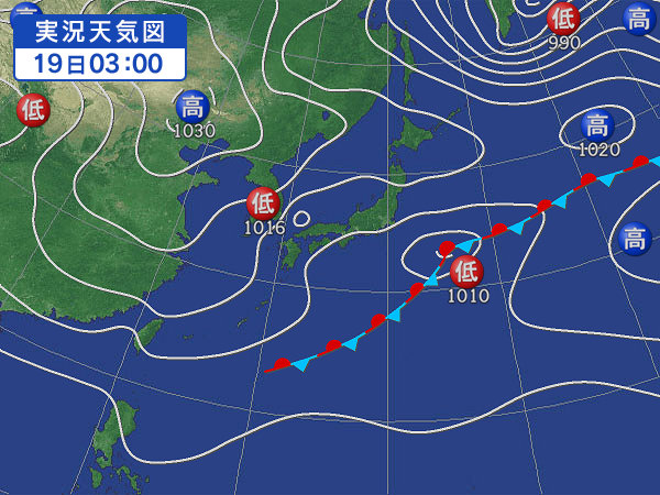 天気図・台風情報＆お知らせ！