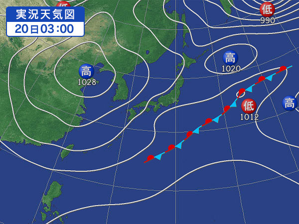 天気図・台風情報＆お知らせ！