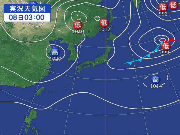 天気図・台風情報＆お知らせ！