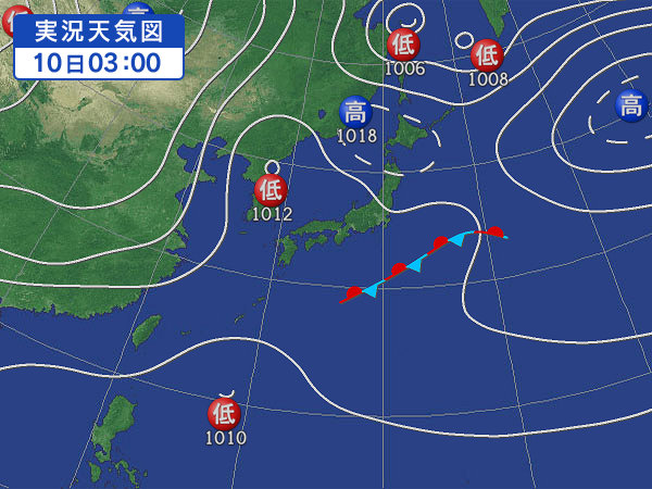 天気図・台風情報＆お知らせ！