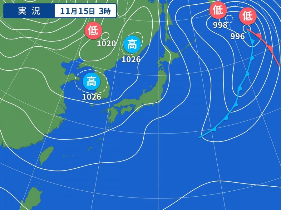 天気図・台風情報＆お知らせ！