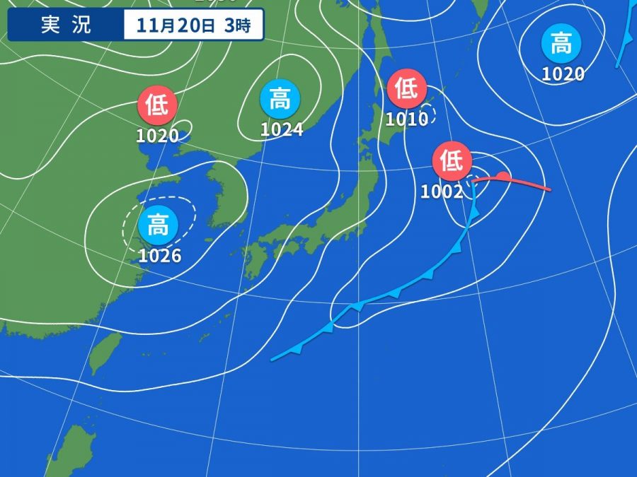 天気図・台風情報＆お知らせ！