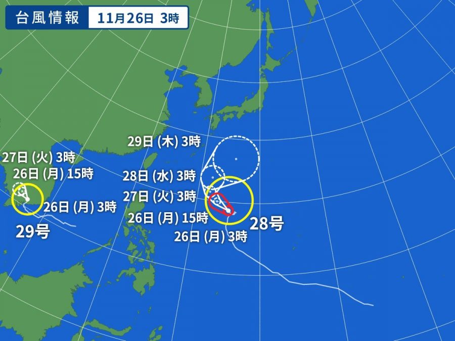 天気図・台風情報＆お知らせ！