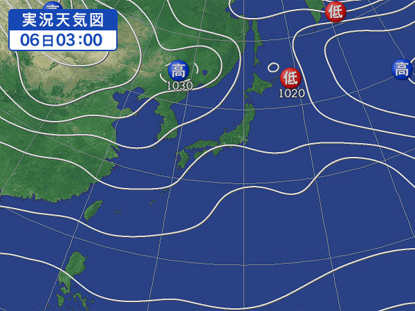 天気図・台風情報＆お知らせ！